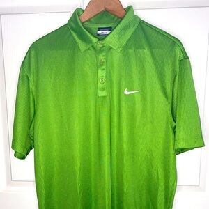 Nike Golf Athletic Polo Shirt, Rich Green, Men’s Size L, DRI-FIT